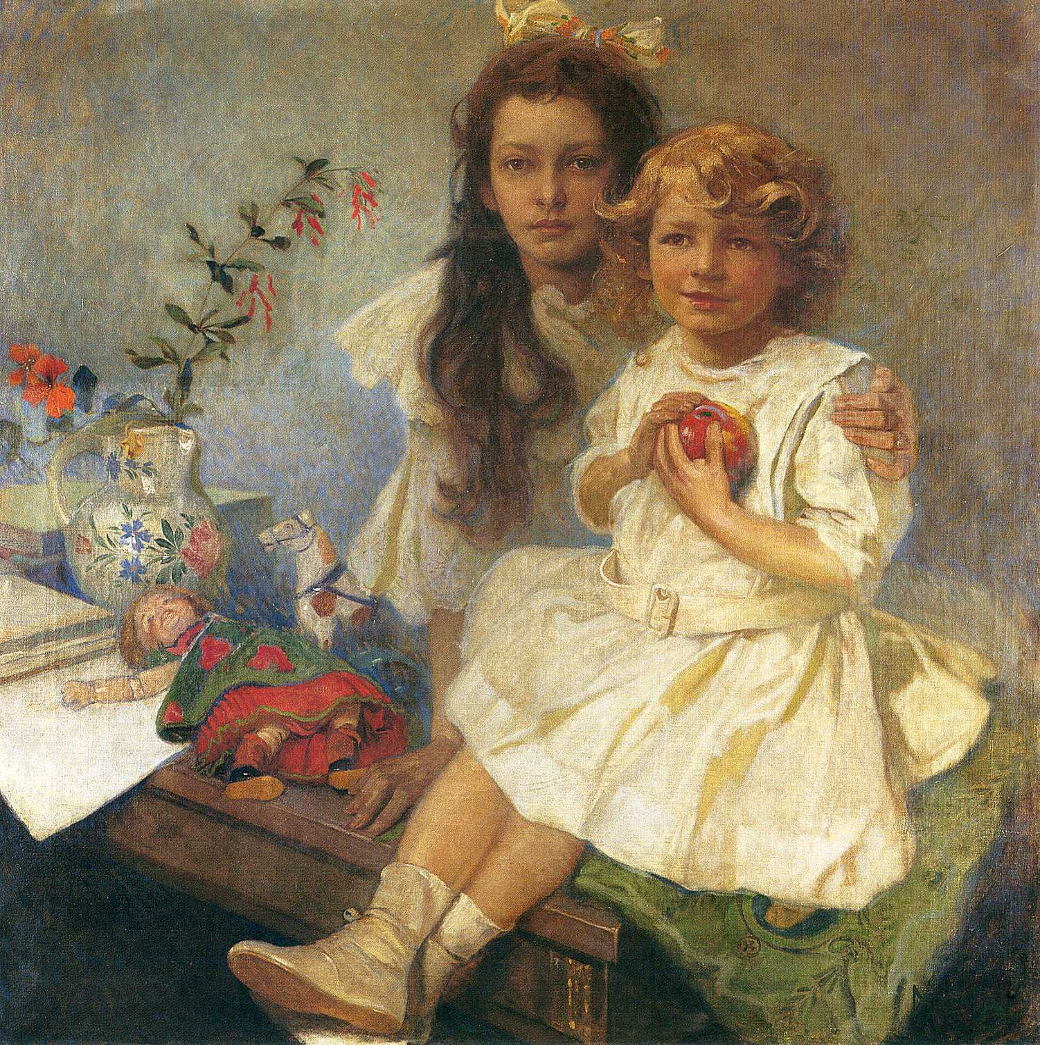 (1919) Jaroslava &amp; Jiri by Alphonse Mucha (1860 - 1939)