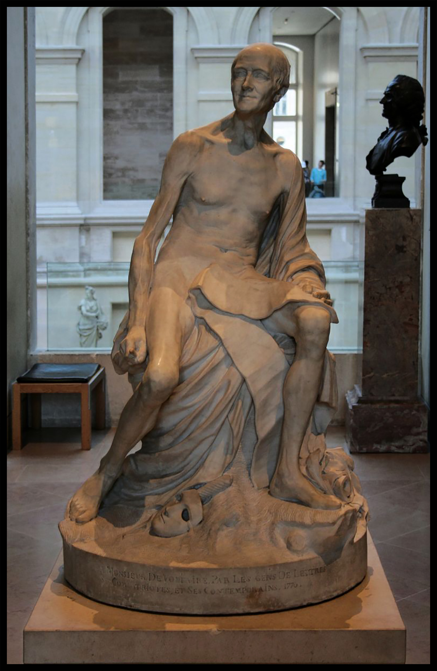 Voltaire Nu de Jean-Baptiste Pigalle d'purb dpurb site web