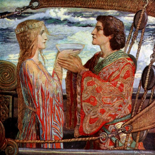 Tristan und Isolde (John Duncan 1912 Symbolism)