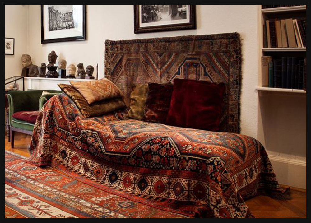 Freud's Couch at Freud Museum London