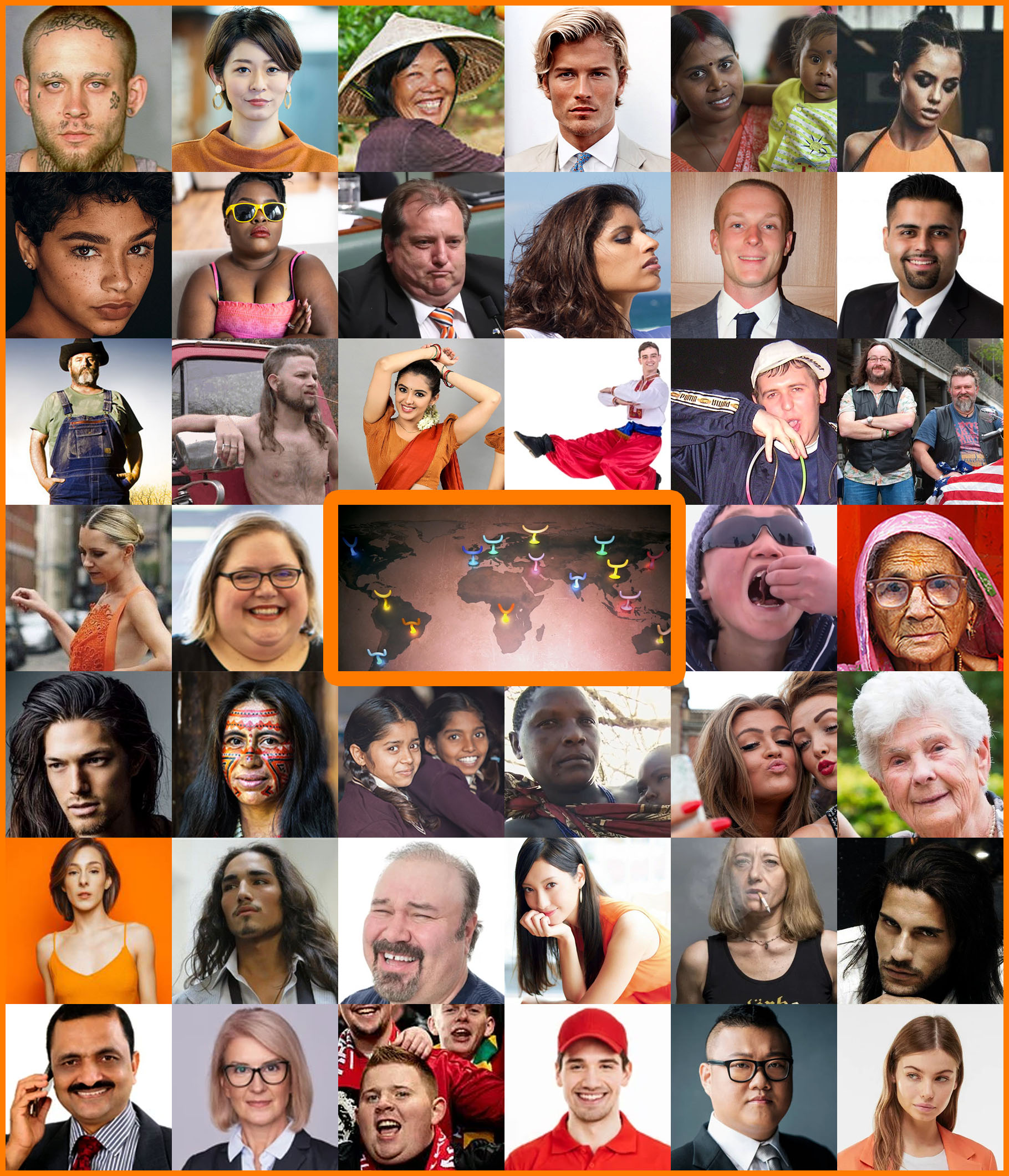 Evolution of clasps people world